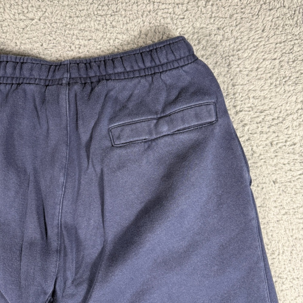 Nike Club Sweatpants Men's Medium Blue Open-Hem Fleece Pants - Picture 9 of 10